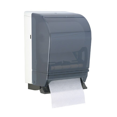 Details about   Push Down Lever Paper Towel Dispenser #2008 Color:smoke/black-New In Box