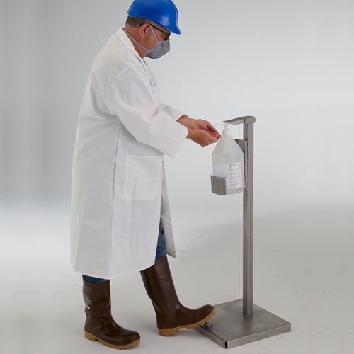 Easily eliminate cross-contamination with a hands-free station.