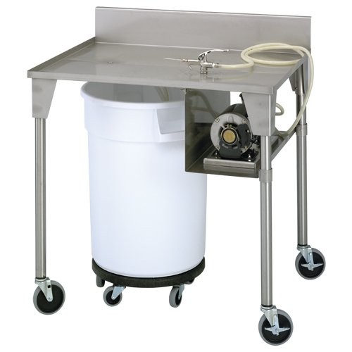 Stainless Steel Roll-Over Pumping Table - Drum, drum dolly, curing pump and table all sold separately.