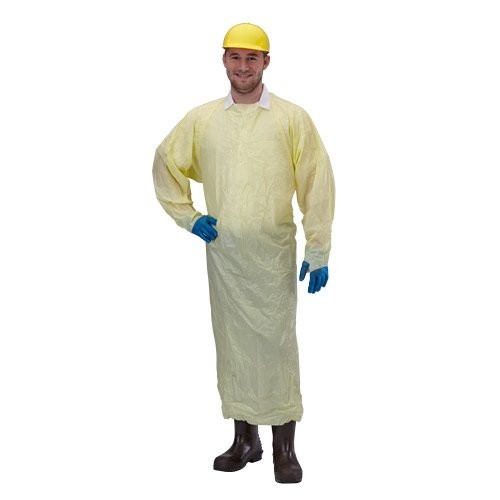 Yellow Disposable Polywear Gown