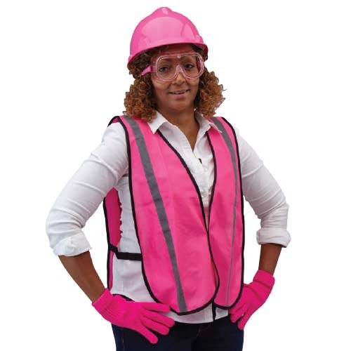 Pink Hi Visibility Reflective Safety Vest