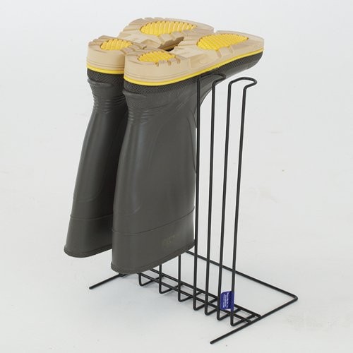 Boot stand helps dry, organize and store a pair of boots so they last longer.