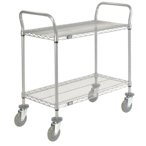 39 inch height cart with poly swivel casters