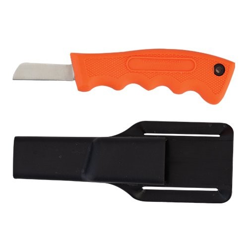 Orange Handled Utility Knife with Sheath