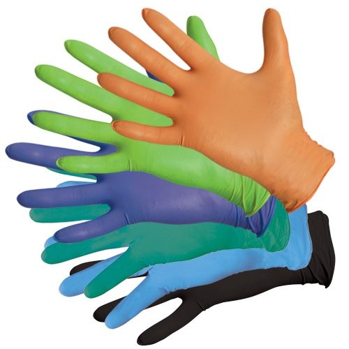 650 Series Premium Nitrile Disposable Gloves - available in 6 colors!