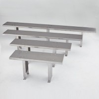 Stainless steel benches are available in 4 sizes.