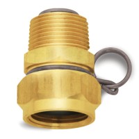Brass Swivel Adaptor: 3/4'' GHT, 3/4'' GHT