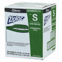 Ziplock Sandwich Bags are packaged in a convenient self-dispensing bulk carton.