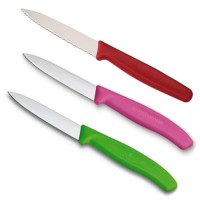 Victorinox "Little Vicky" Paring Knives come in a variety of colors.