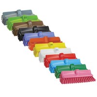 Vikan Color-Coded High-Low Floor Brushes are available in a variety of colors.