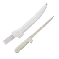 Fillet knives are sharp, thin, and flexible, making them ideal for preparing cuts of fish.