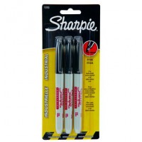 3-Pack Black Sharpie Markers