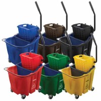 OmniFit 35-Quart Side-Press Wringer and Soiled Water Insert Combo is available in six colors.