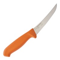 5-inch curved flex blade boning knife.