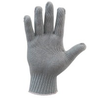 Gray Knit Eco-Gloves