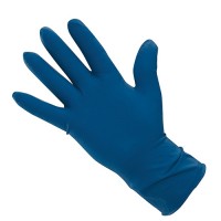 Blue 12-Mil. Ambidextrous Latex Rubber Gloves