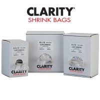 Series 2000 Clarity Shrink Bags, Smart Pack of 250 Box