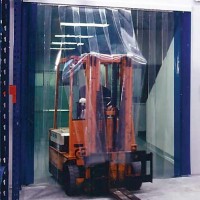 QuickMount Standard Smooth Clear PVC Strip Curtains