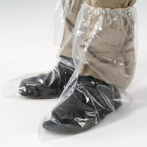 3-Mil Clear Disposable Poly Shoe Covers