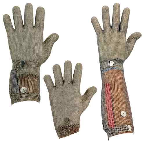 Workhorse Metal Mesh Gloves With Claw Hook Closure