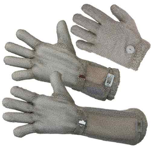 Workhorse Stainless Steel Metal Mesh Gloves with Spring Closure