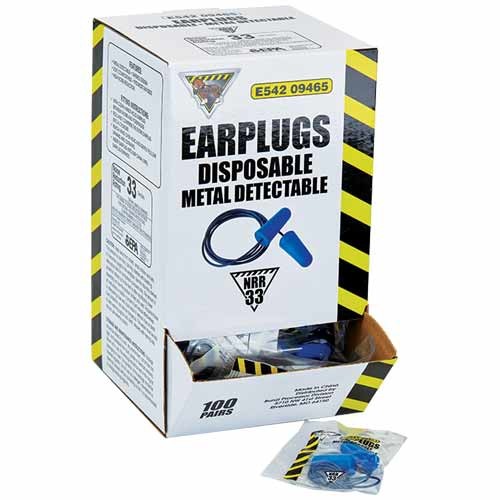 WorkHorse Disposable Metal Detectable Earplugs