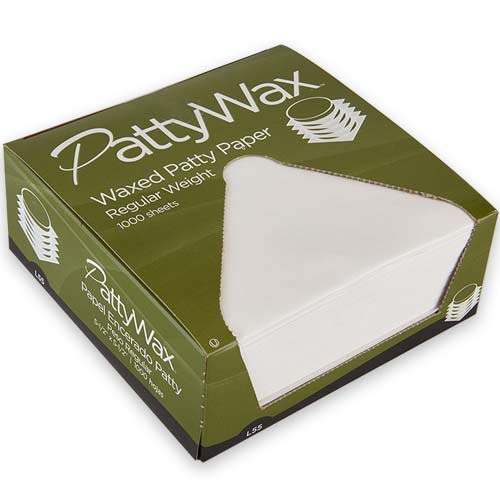 Patty Paper is 5-1/2" x 5-1/2". FDA and USDA compliant.
