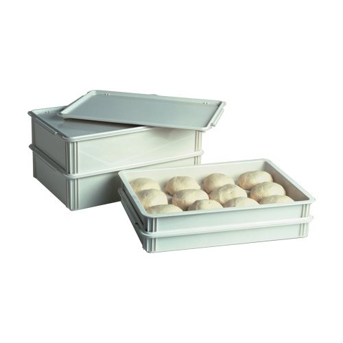 Dough boxes help prevent crusting and reduces frequency of dough making.