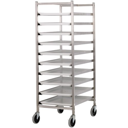 Stainless Steel Knock-Down 10-Platter Dolly