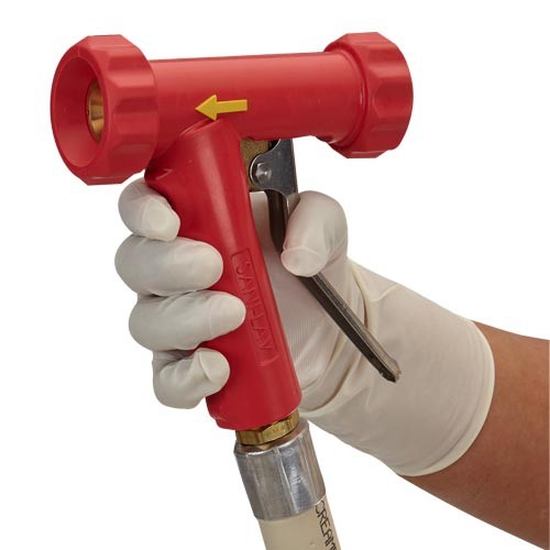 Red, Heavy-Duty Hot Water Spray Nozzle
