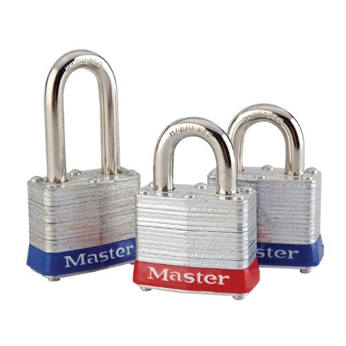 Shackle Security Locks with Bumpers (Blue and Red) 