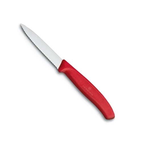 Victorinox Red Paring Knife - Wavy –