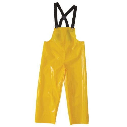 Yellow with suspenders Iron Eagle Polyurethane-Coated Nylon Rainsuit