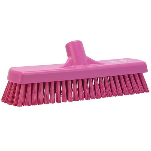 Pink Vikan Deck Scrub Brush
