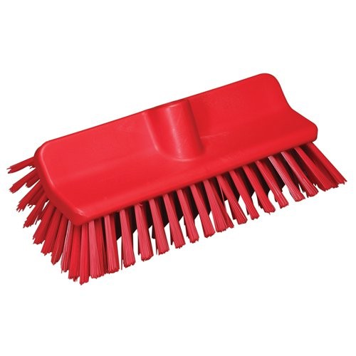 Color-Coded High-Low Floor Brush - Red