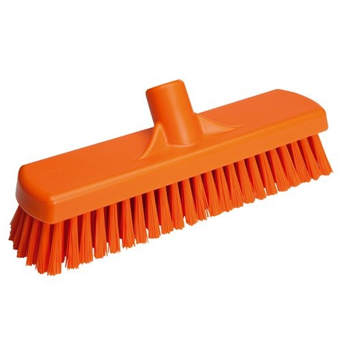 Orange Vikan Deck Scrub Brush