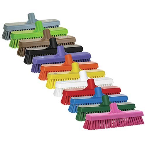 Vikan Total Color Deck Brushes are available in 8 colors!