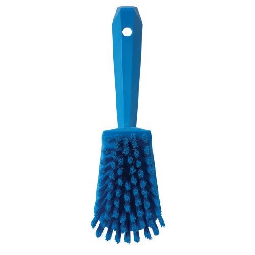 Vikan 4185 Narrow Head Long Handle Stiff Cleaning Brush