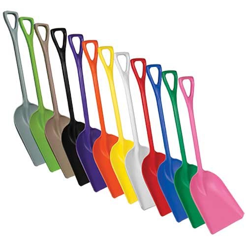 Remco large blade shovels come in a variety of colors.