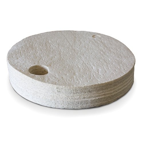 Oil-Only Heavyweight Drum Cover Pads - White