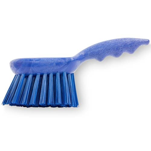 Smart Design Scrub Brush with Scrubber Bristle Tip - Non-Slip Handle - Long Lasting Bristles - Odor Resistant - Dishwasher Safe - Cleaning, Pots, Pans