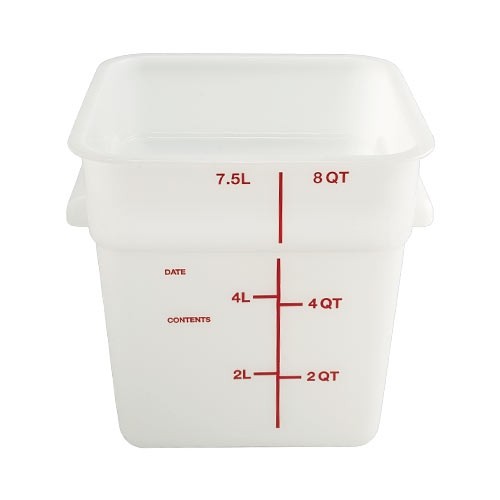 8-Quart, White —  Squares Food Storage Containers