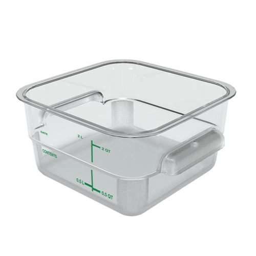 2-Quart, Clear — Squares Food Storage Containers