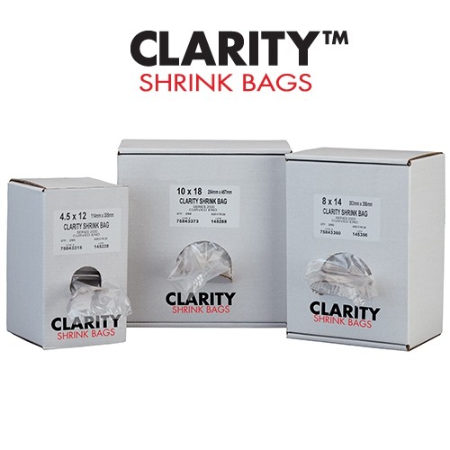 Series 2000 Clarity Shrink Bags, Smart Pack of 250 Box