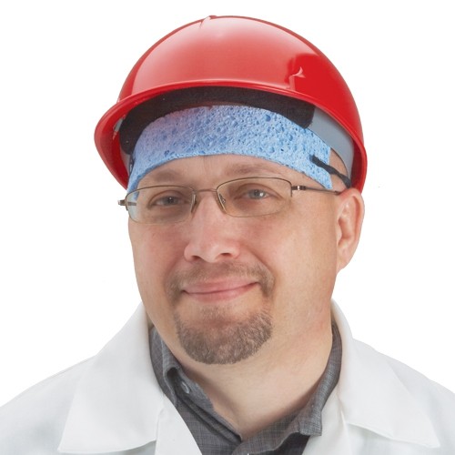 Disposable Sweat Band (hard hat shown is sold separately).