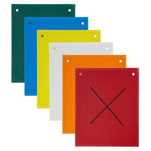 Knobby Rubber Mats with "X" Back
