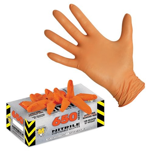 Orange, 650 Series Premium Nitrile Disposable Gloves