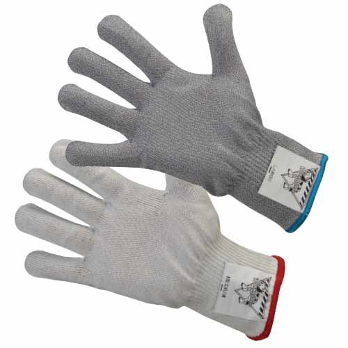 The Workhorse A4 Cut-Resistant Gloves are 13 gauge with ANSI cut-resistance level 4.