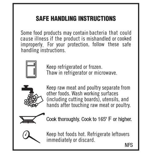 Safe Handling Instruction for Food Stickers