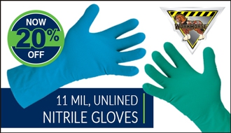 Save on WorkHorse 11 Mil Nitrile Gloves